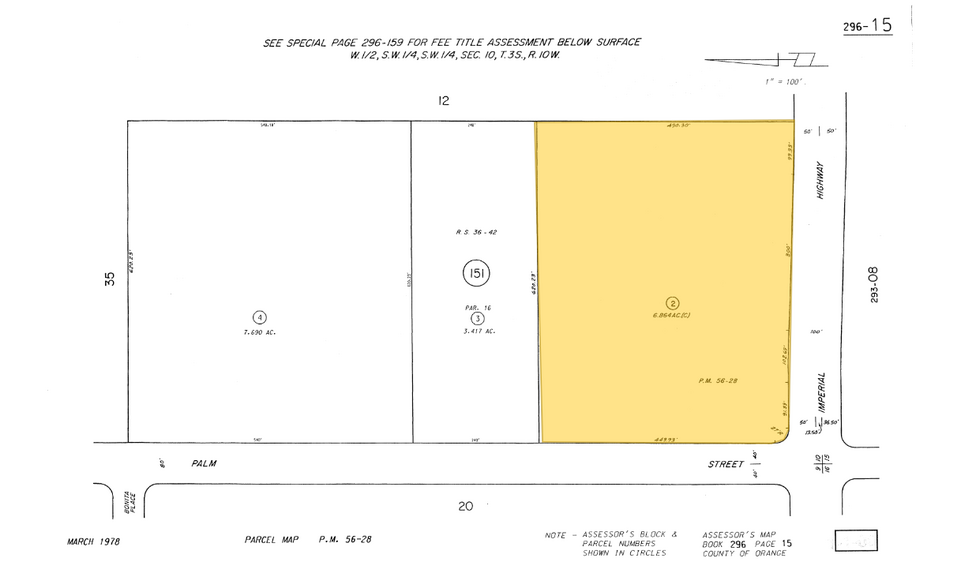 4040 N Palm St, Fullerton, CA à louer - Plan cadastral – Image 2 sur 2