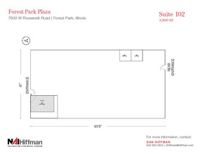 7600 W Roosevelt Rd, Forest Park, IL à louer Plan d’étage– Image 1 sur 1