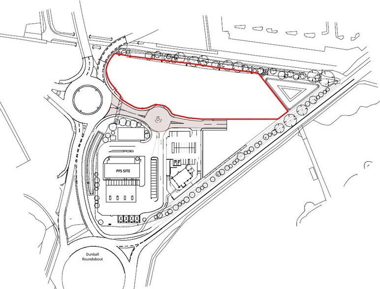Plot 3B & 4, Land North of Dunball portefeuille de 2 biens à vendre sur LoopNet.fr - Plan cadastral – Image 1 sur 2