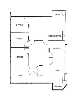 983 University Ave, Los Gatos, CA à louer Plan d’étage– Image 1 sur 1