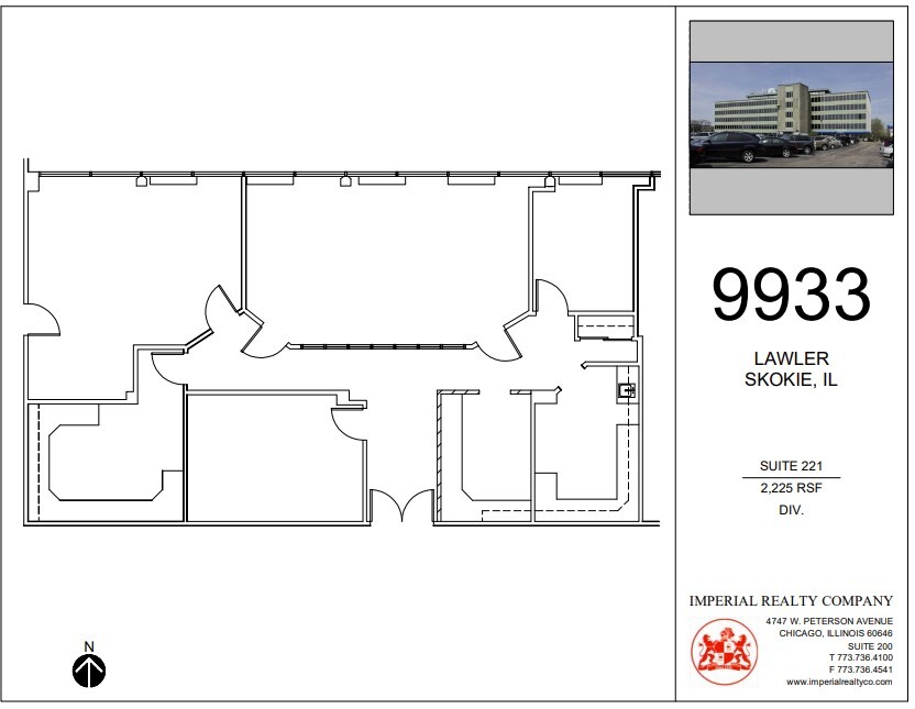 9933 Lawler Ave, Skokie, IL à louer Plan d’étage– Image 1 sur 5