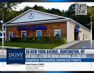 Plus de détails pour 56 N New York Ave, Huntington, NY - Local commercial à vendre