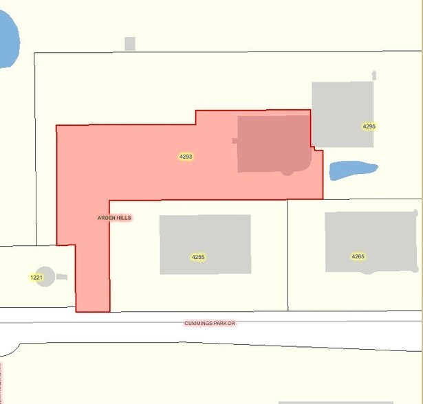 4293 Lexington Ave N, Arden Hills, MN à louer - Plan cadastral – Image 2 sur 4