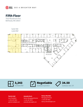 7910 Woodmont Ave, Bethesda, MD à louer Plan d’étage– Image 1 sur 1