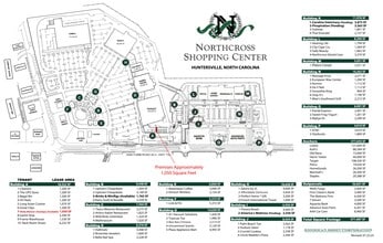 9645-9759 Sam Furr Rd, Huntersville, NC à louer Plan de site– Image 1 sur 2