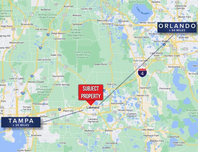 930 E Oak St, Lakeland, FL à louer - Aérien – Image 2 sur 3