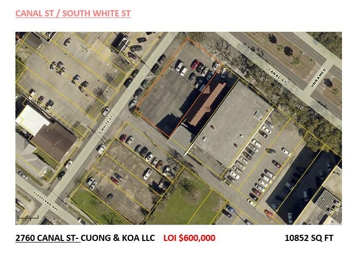2760 Canal Street, New Orleans, LA à vendre - Aérien – Image 2 sur 3
