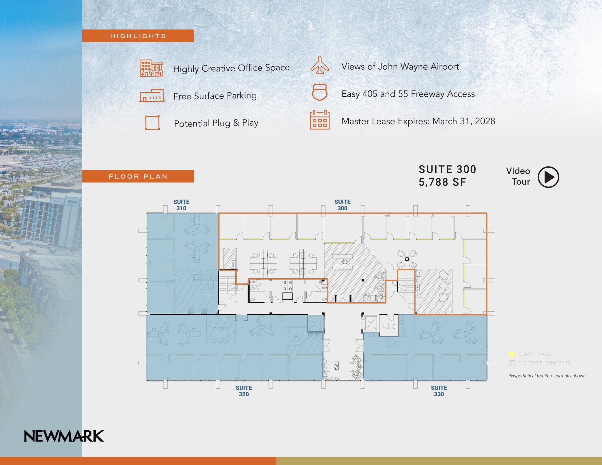 18952 MacArthur Blvd, Irvine, CA à louer Plan d’étage– Image 1 sur 1