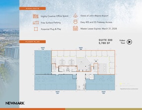 18952 MacArthur Blvd, Irvine, CA à louer Plan d’étage– Image 1 sur 1