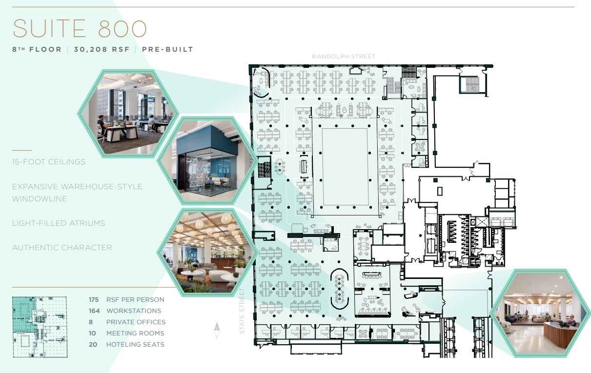 24 E Washington St, Chicago, IL à louer Plan d’étage– Image 1 sur 1