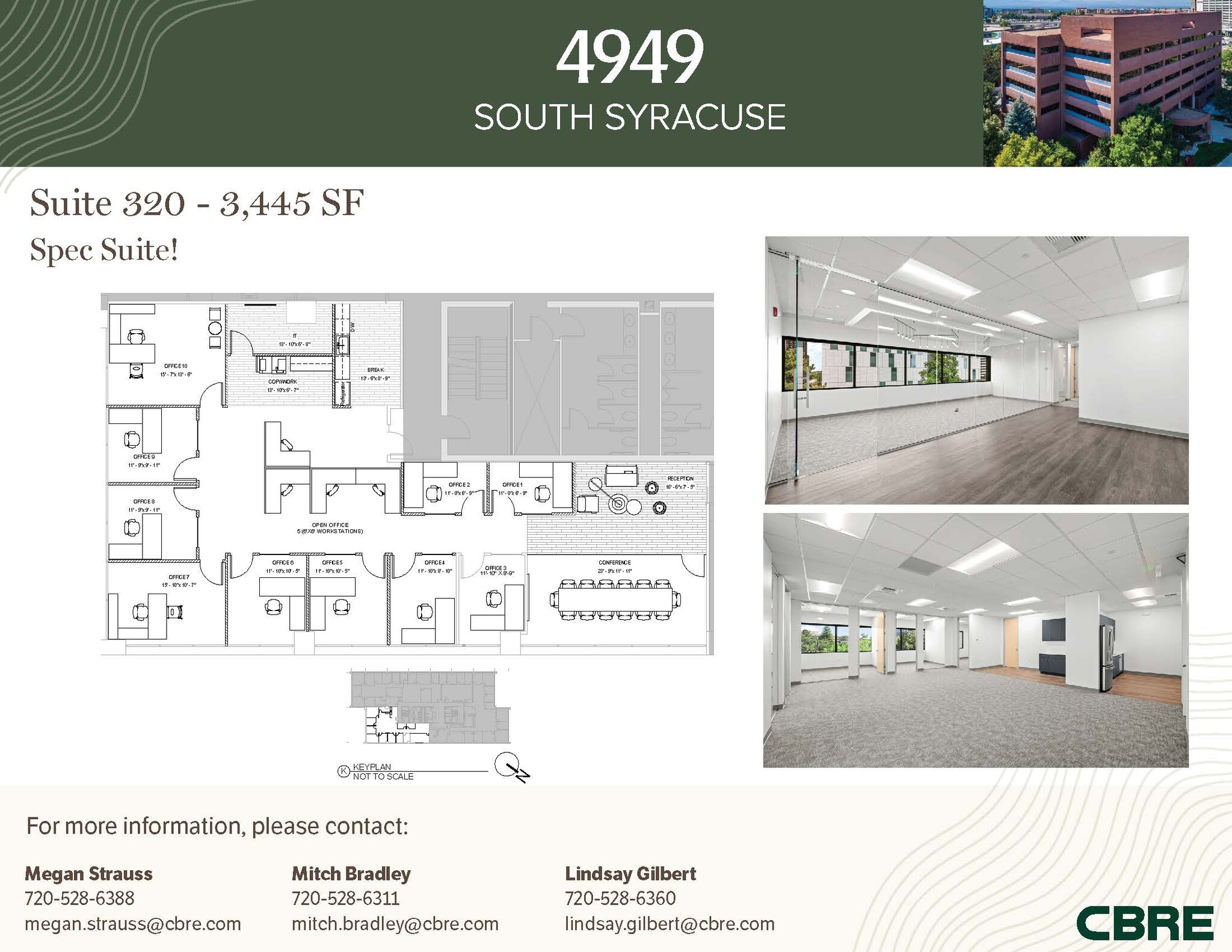 4949 S Syracuse St, Denver, CO à louer Plan d’étage– Image 1 sur 4