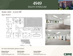 4949 S Syracuse St, Denver, CO à louer Plan d’étage– Image 1 sur 4