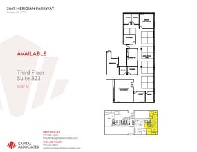 2645 Meridian Pky, Durham, NC à louer Plan d’étage– Image 1 sur 1