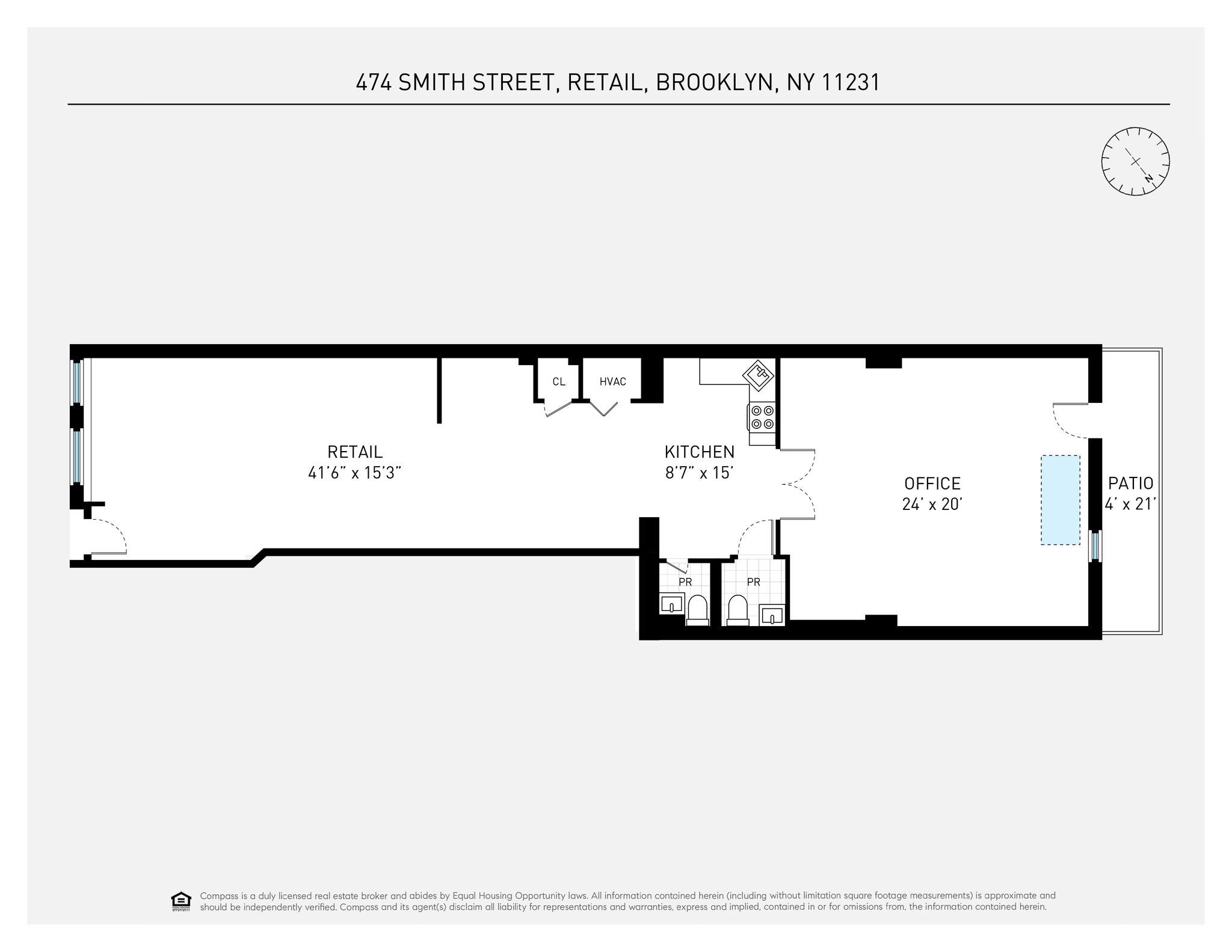 474 Smith St, Brooklyn, NY à louer Plan d’étage– Image 1 sur 4