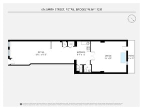 474 Smith St, Brooklyn, NY à louer Plan d’étage– Image 1 sur 4