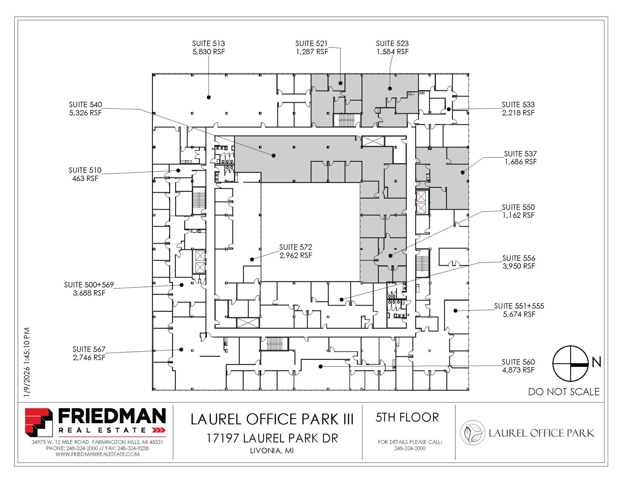 17197 N Laurel Park Dr, Livonia, MI à louer Plan d’étage– Image 1 sur 1