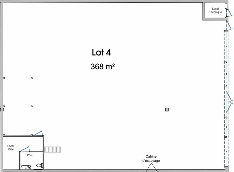 Local commercial dans Chenôve à louer - Plan d’étage – Image 3 sur 4