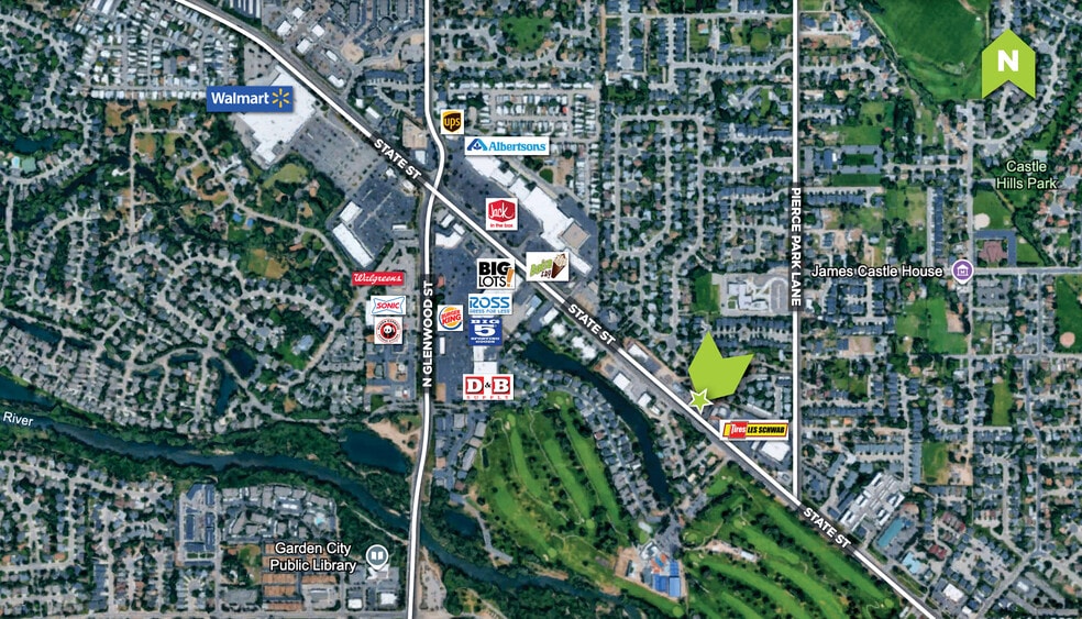 6614 W State St, Boise, ID à vendre - Aérien – Image 2 sur 5