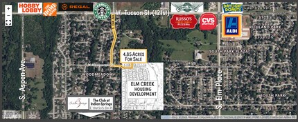 S 121st Street West of Elm, Broken Arrow, OK - Vue aérienne  vue de carte - Image1