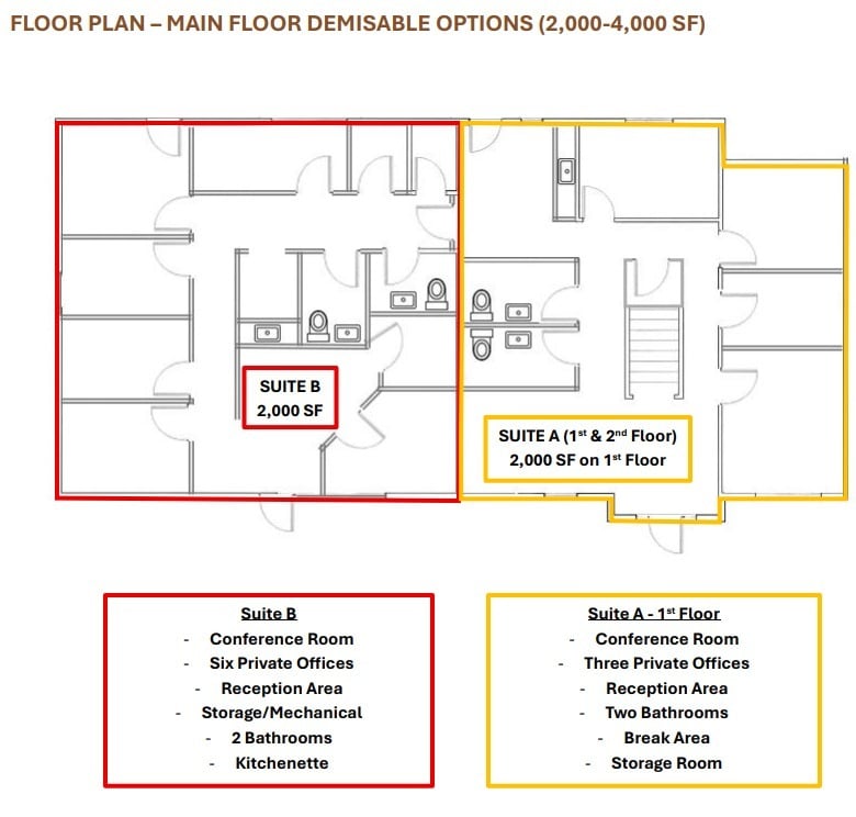 12 Long Lake Rd, Mahtomedi, MN à louer Plan d’étage– Image 1 sur 1