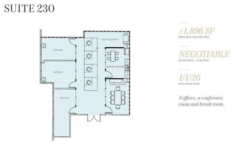 2445 5th Ave, San Diego, CA à louer Plan d’étage– Image 1 sur 1