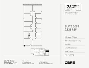 2625 Butterfield Rd, Oak Brook, IL à louer Plan d’étage– Image 1 sur 5