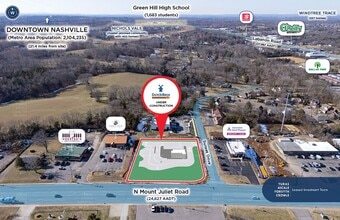 101 E Sunset Dr, Mt Juliet, TN - VUE AÉRIENNE vue de carte - Image1