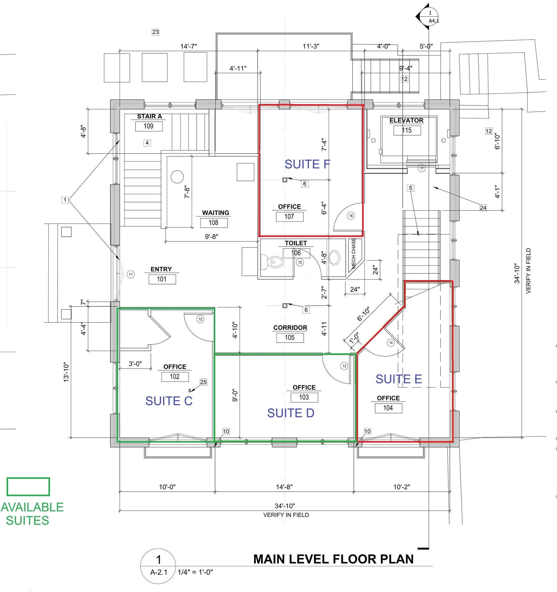 1074 Ponce De Leon Ave, Atlanta, GA à louer Plan d’étage– Image 1 sur 7