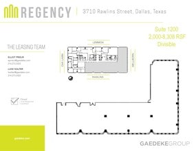3710 Rawlins St, Dallas, TX à louer Plan d’étage– Image 2 sur 12