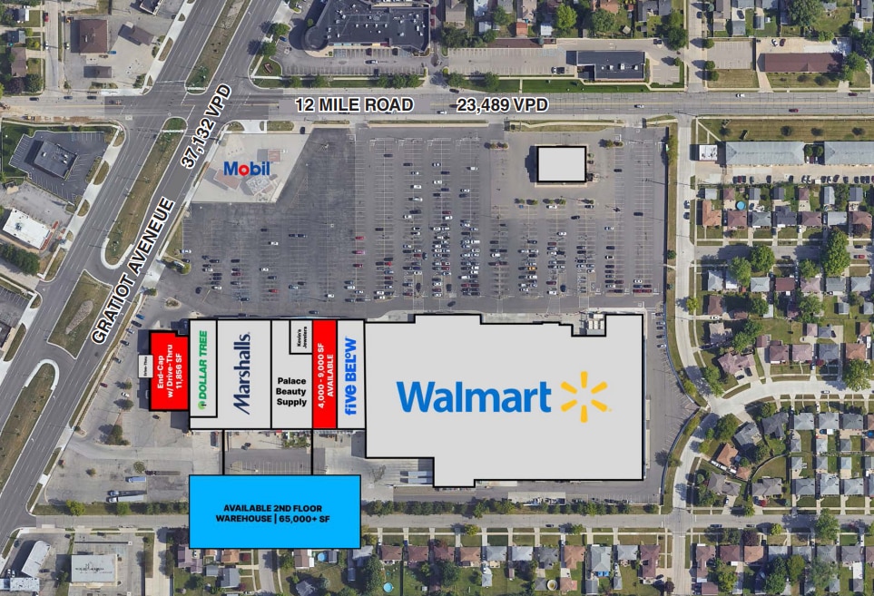 28774-28890 Gratiot Ave, Roseville, MI à louer Plan de site– Image 1 sur 1