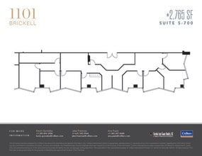 1101 Brickell Ave, Miami, FL à louer Plan d’étage– Image 1 sur 2