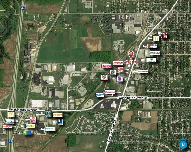 2732 S Business Dr, Sheboygan, WI à louer - Aérien – Image 2 sur 2