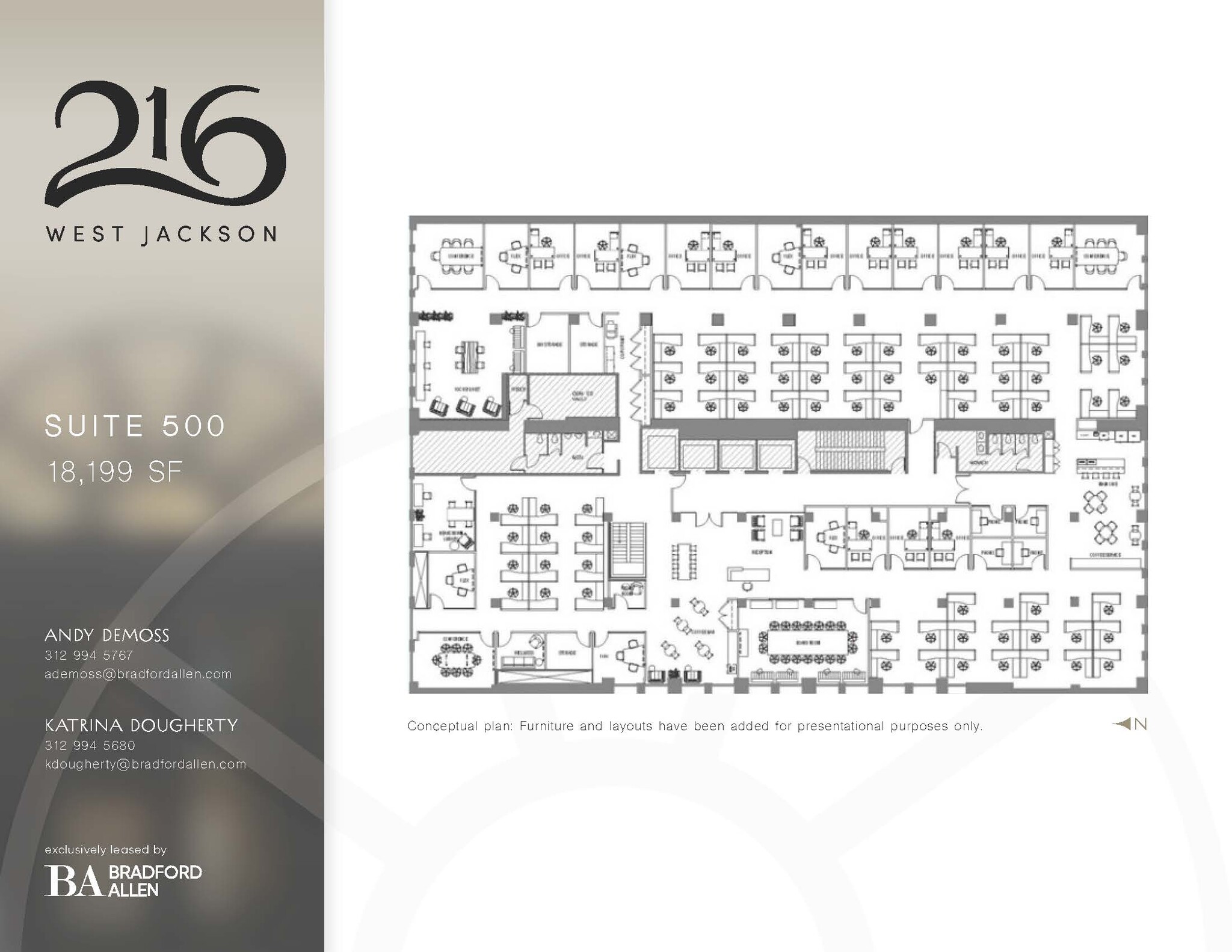 216 W Jackson Blvd, Chicago, IL à louer Plan d’étage– Image 1 sur 1