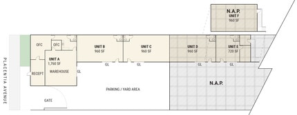 1958 Placentia Ave, Costa Mesa, CA à louer Plan de site– Image 2 sur 2