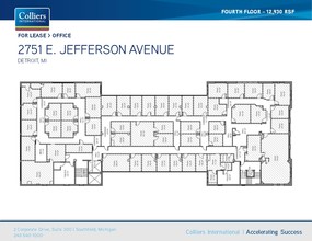 2751-2761 E Jefferson Ave, Detroit, MI à vendre Plan d’étage– Image 2 sur 2