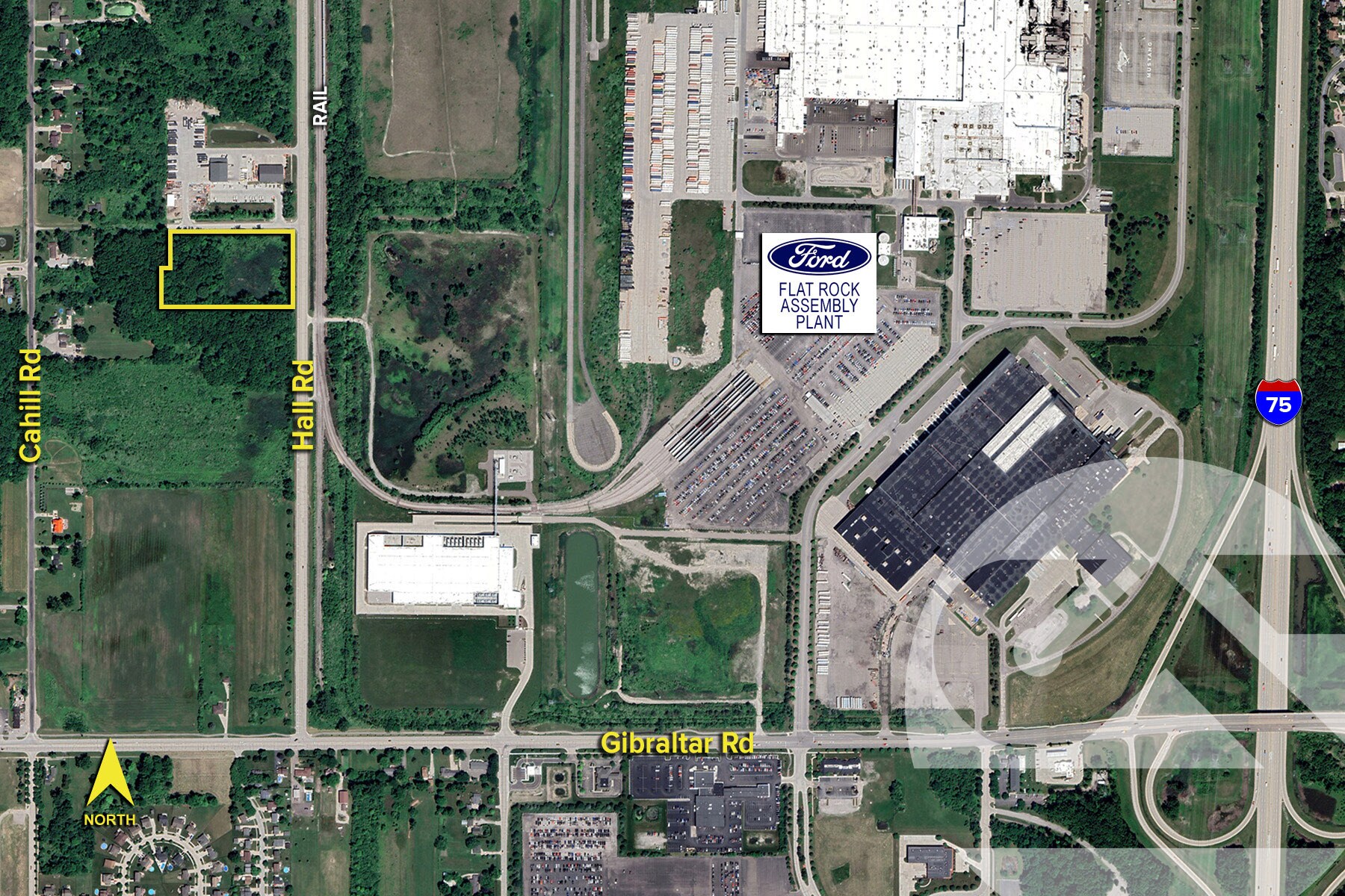 Hall Rd, Flat Rock, MI à vendre Photo de l’immeuble– Image 1 sur 2