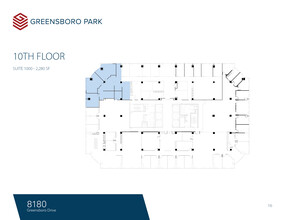 8180-8200 Greensboro Dr, McLean, VA à louer Plan d’étage– Image 1 sur 1