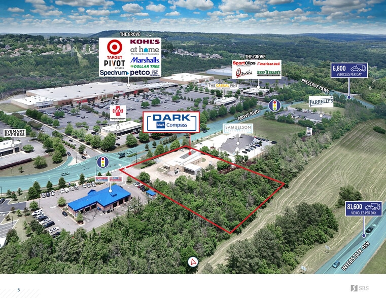 5576 Grove Blvd, Hoover, AL à louer - Aérien – Image 3 sur 4