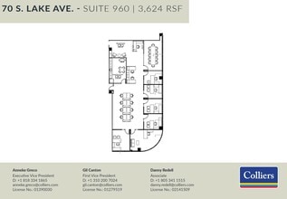70 S Lake Ave, Pasadena, CA à louer Plan d’étage– Image 1 sur 1