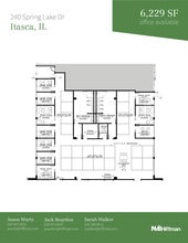 1091-1099 W Hawthorn Dr, Itasca, IL à louer Plan d’étage– Image 1 sur 2