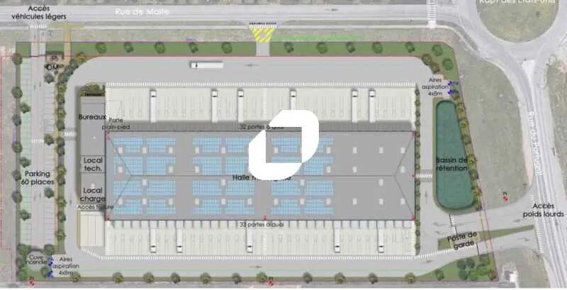 Industriel/Logistique dans Colombier-Saugnieu à louer - Plan d’étage – Image 2 sur 4