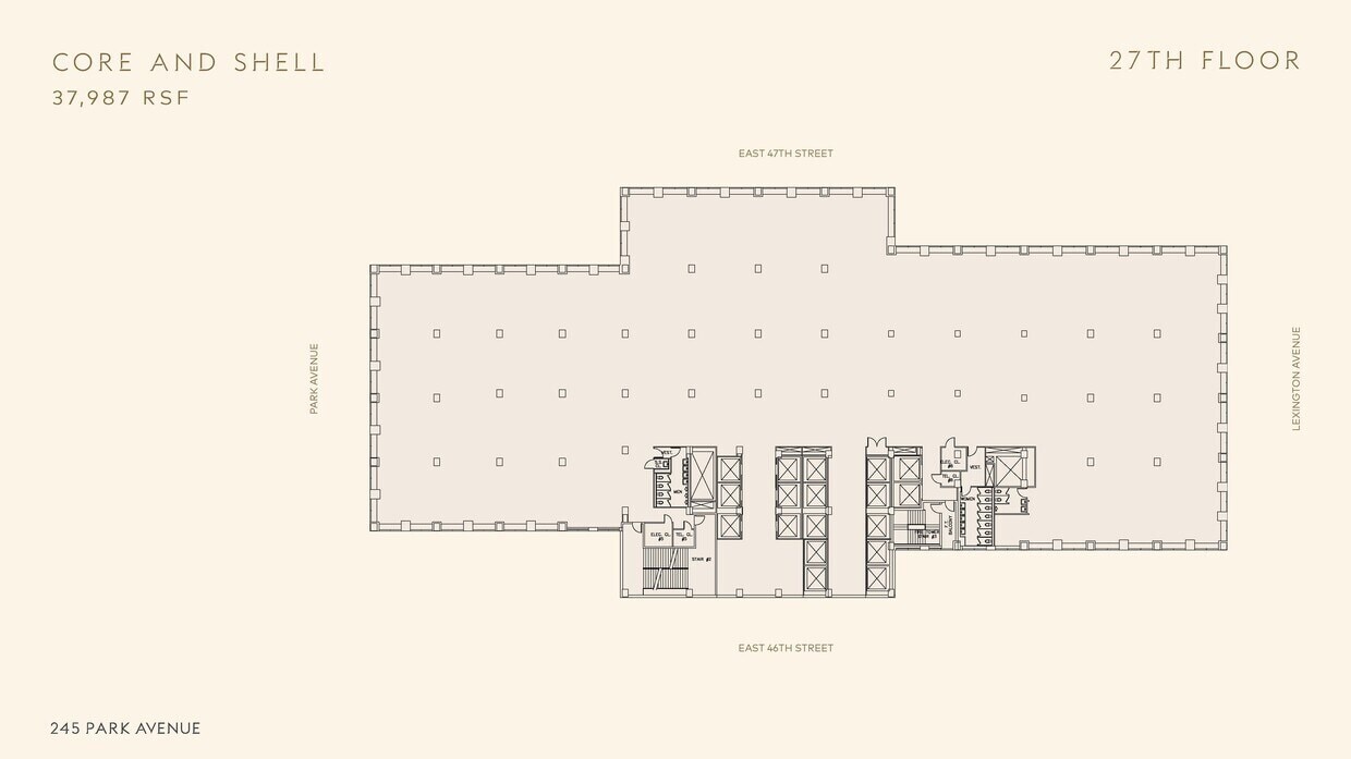 245 Park Ave, New York, NY à louer Plan d’étage– Image 1 sur 2