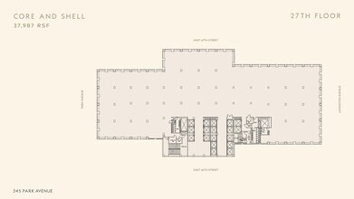 245 Park Ave, New York, NY à louer Plan d’étage– Image 1 sur 2