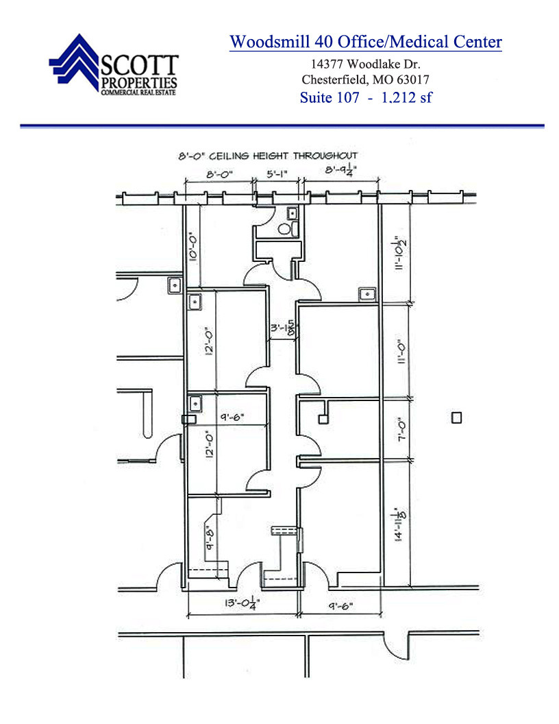 14377 Woodlake Dr, Chesterfield, MO à louer Plan d’étage– Image 1 sur 1