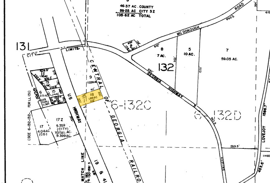 11332-11346 Tara Blvd, Hampton, GA à louer - Plan cadastral – Image 2 sur 6
