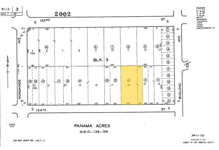 1237 W 134th St, Gardena, CA à louer - Plan cadastral – Image 2 sur 9