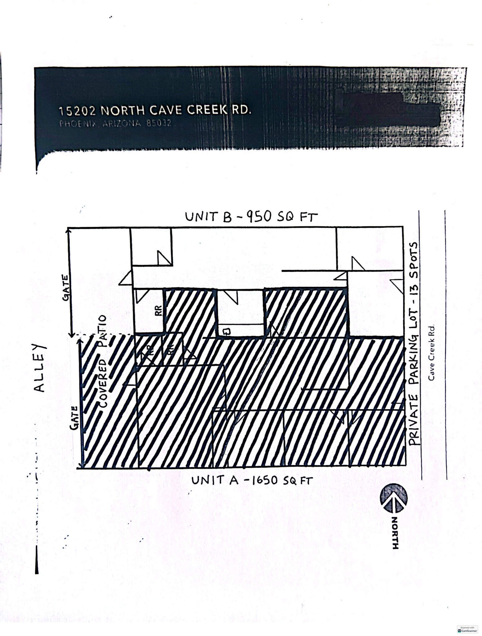 15202 N Cave Creek Rd, Phoenix, AZ à louer Plan de site– Image 1 sur 10