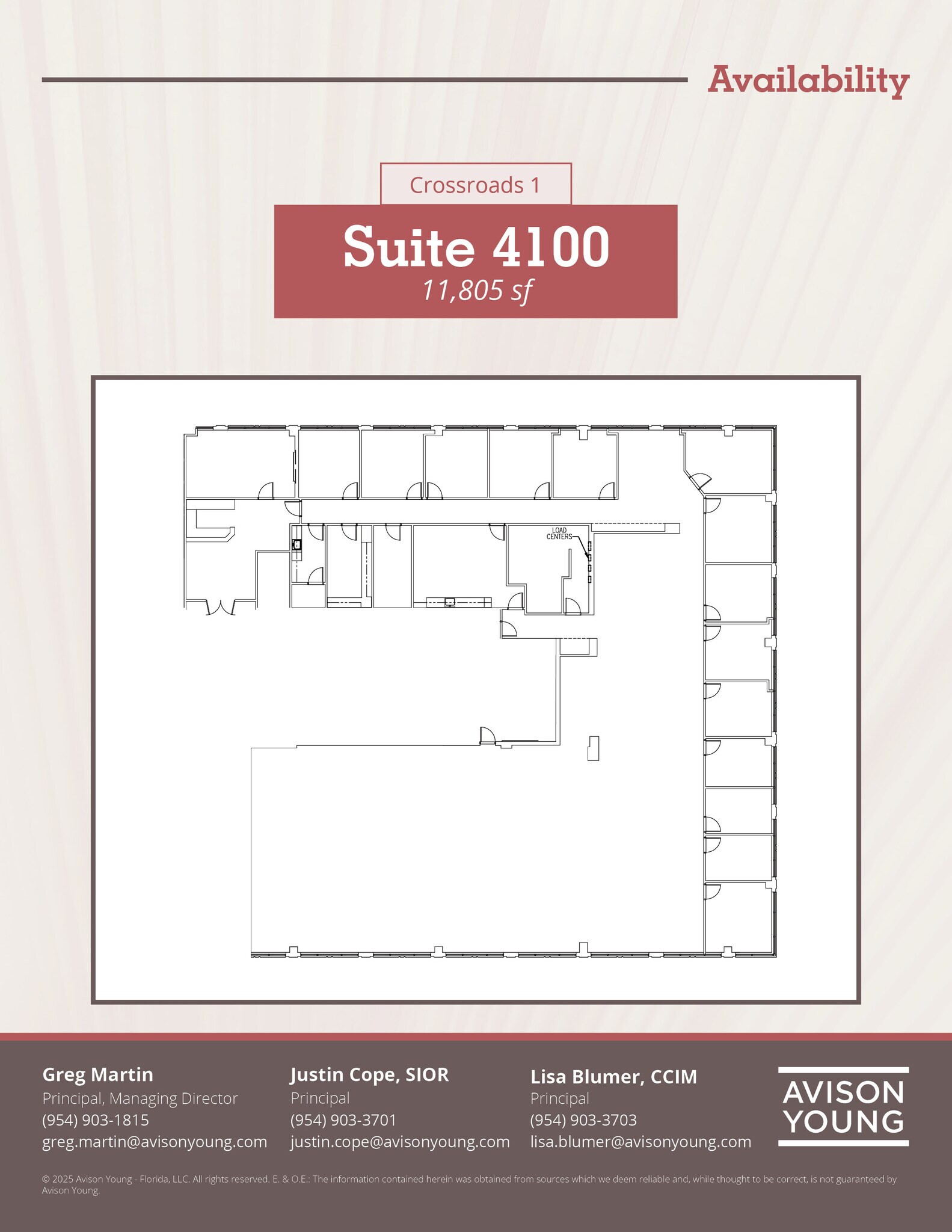 8201 Peters Rd, Plantation, FL à louer Plan d’étage– Image 1 sur 1