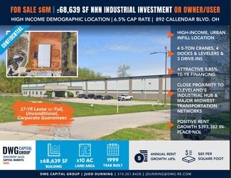 Plus de détails pour 892 Callendar Blvd, Painesville, OH - Industriel/Logistique à vendre