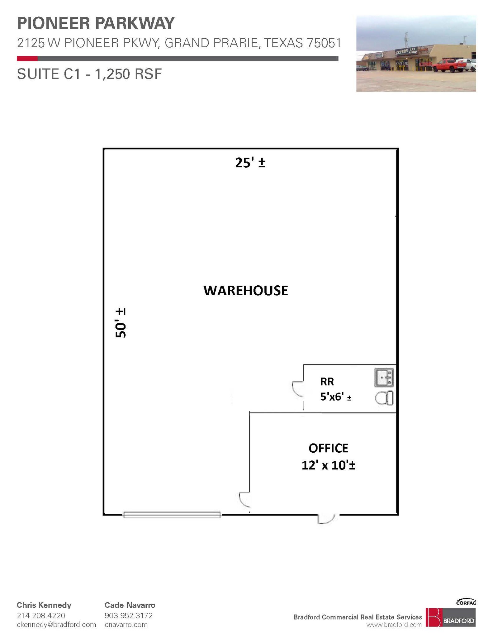 2125 W Pioneer Pky, Grand Prairie, TX à louer Plan d’étage– Image 1 sur 1